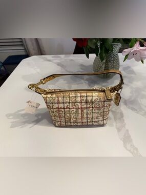 Coach Heritage Tattersall Graffiti Small shoulder bag.